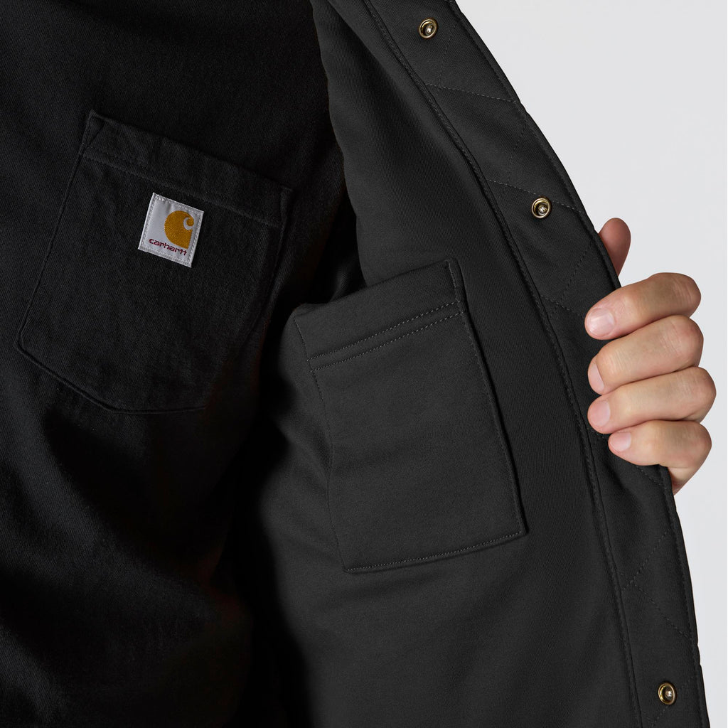 Rain Defender® Loose Fit Heavyweight Quilted Snap Front Shirt Jac - 107270