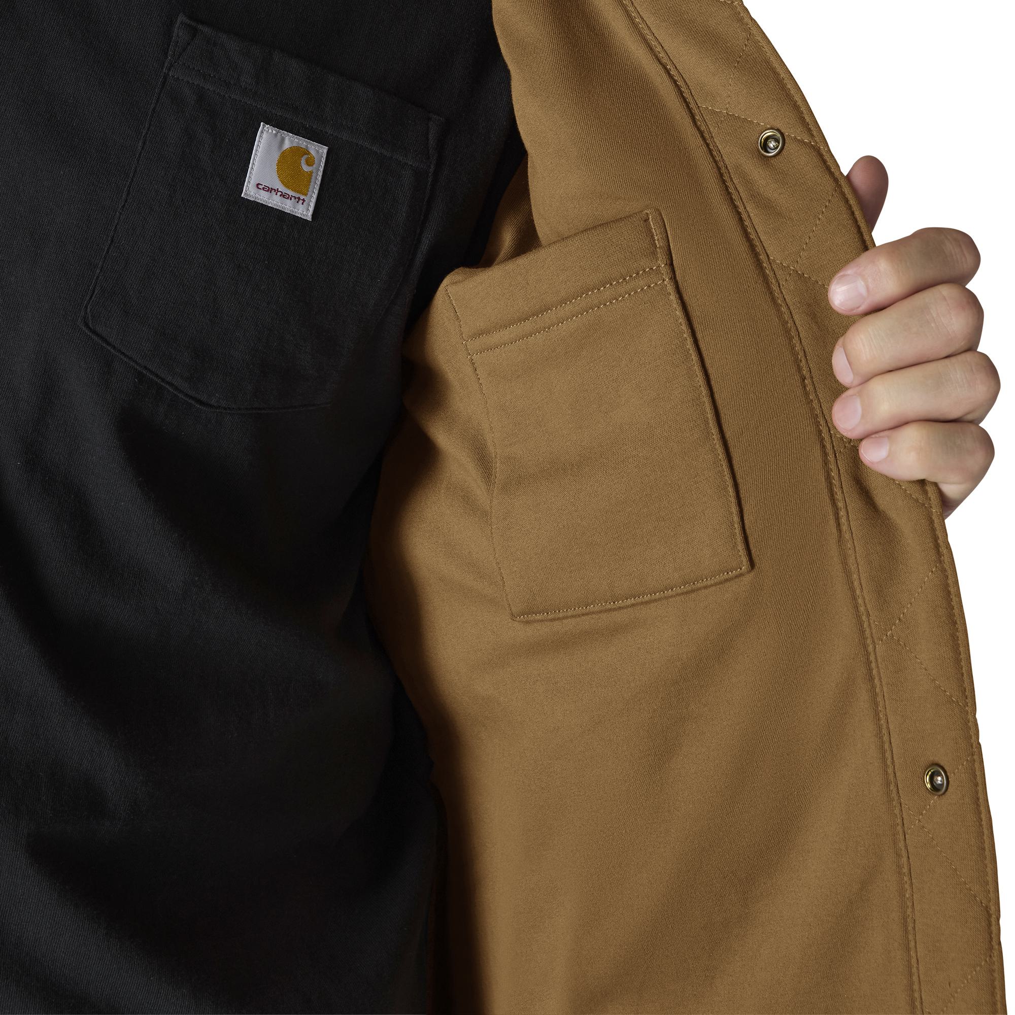 Rain Defender® Loose Fit Heavyweight Quilted Snap Front Shirt Jac - 107270