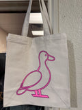 Pink Duck Canvas Bag