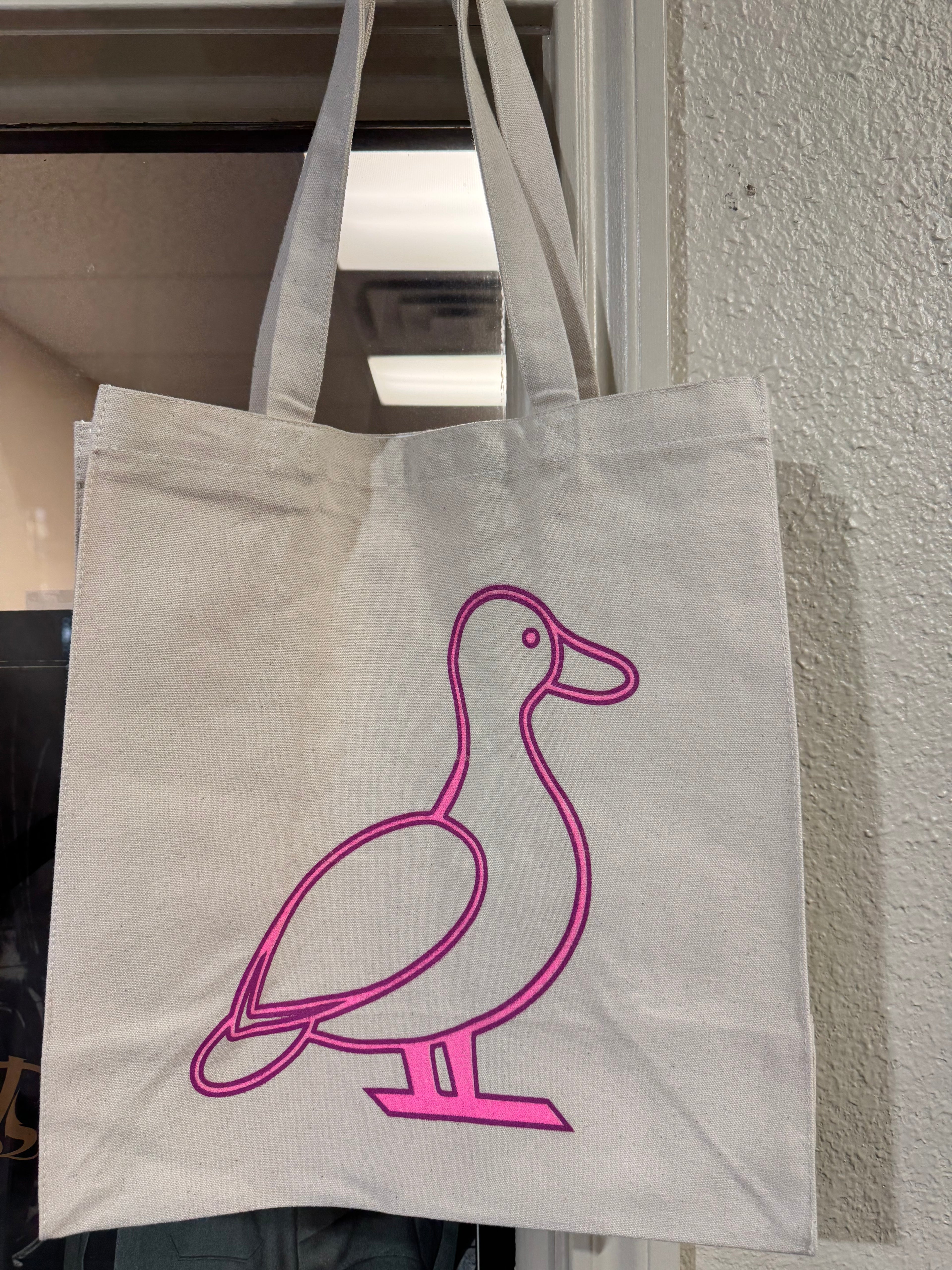Pink Duck Canvas Bag