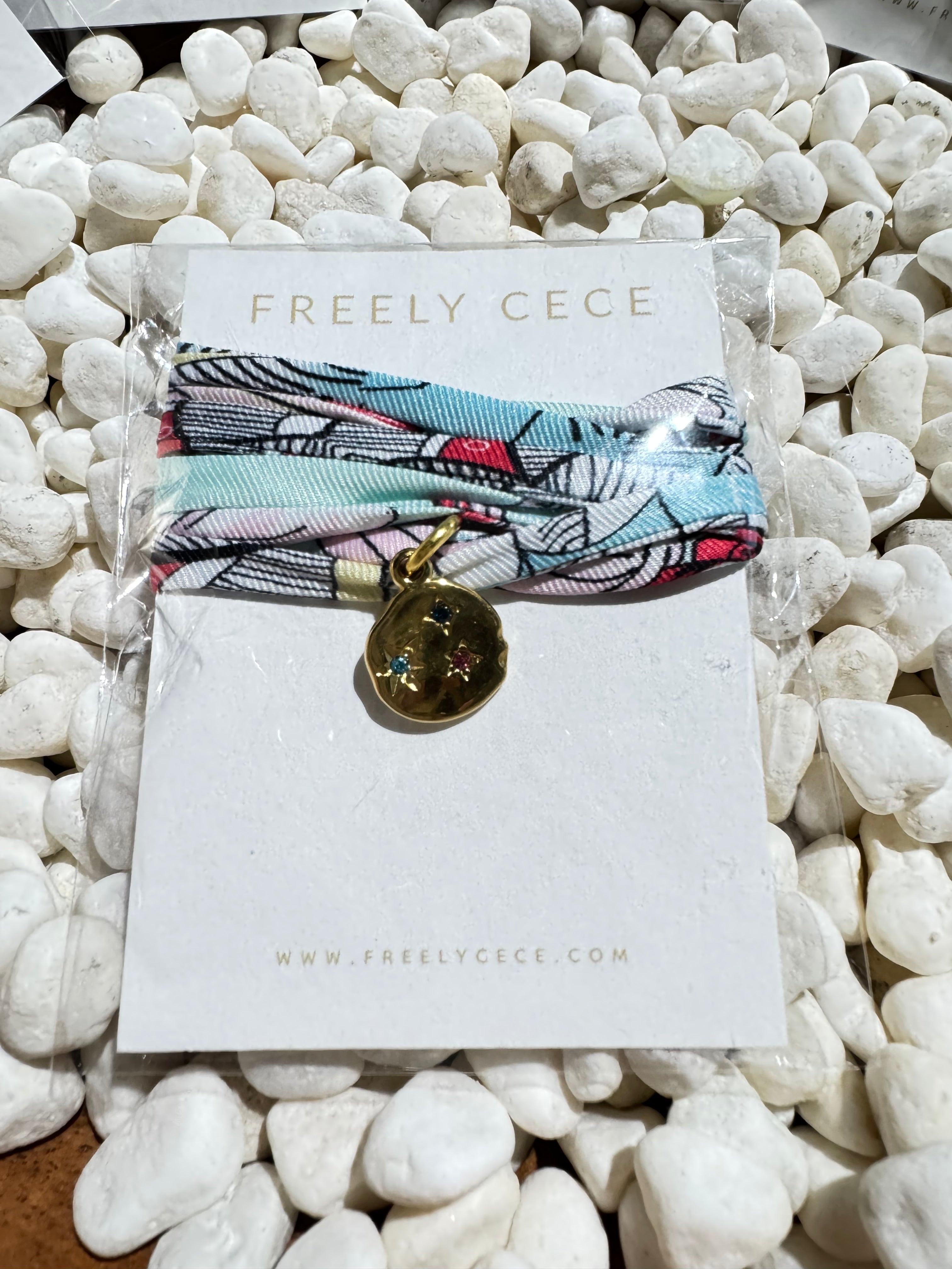 Multicolor Summer Silk Cord Charm Wrap Necklace Bracelet