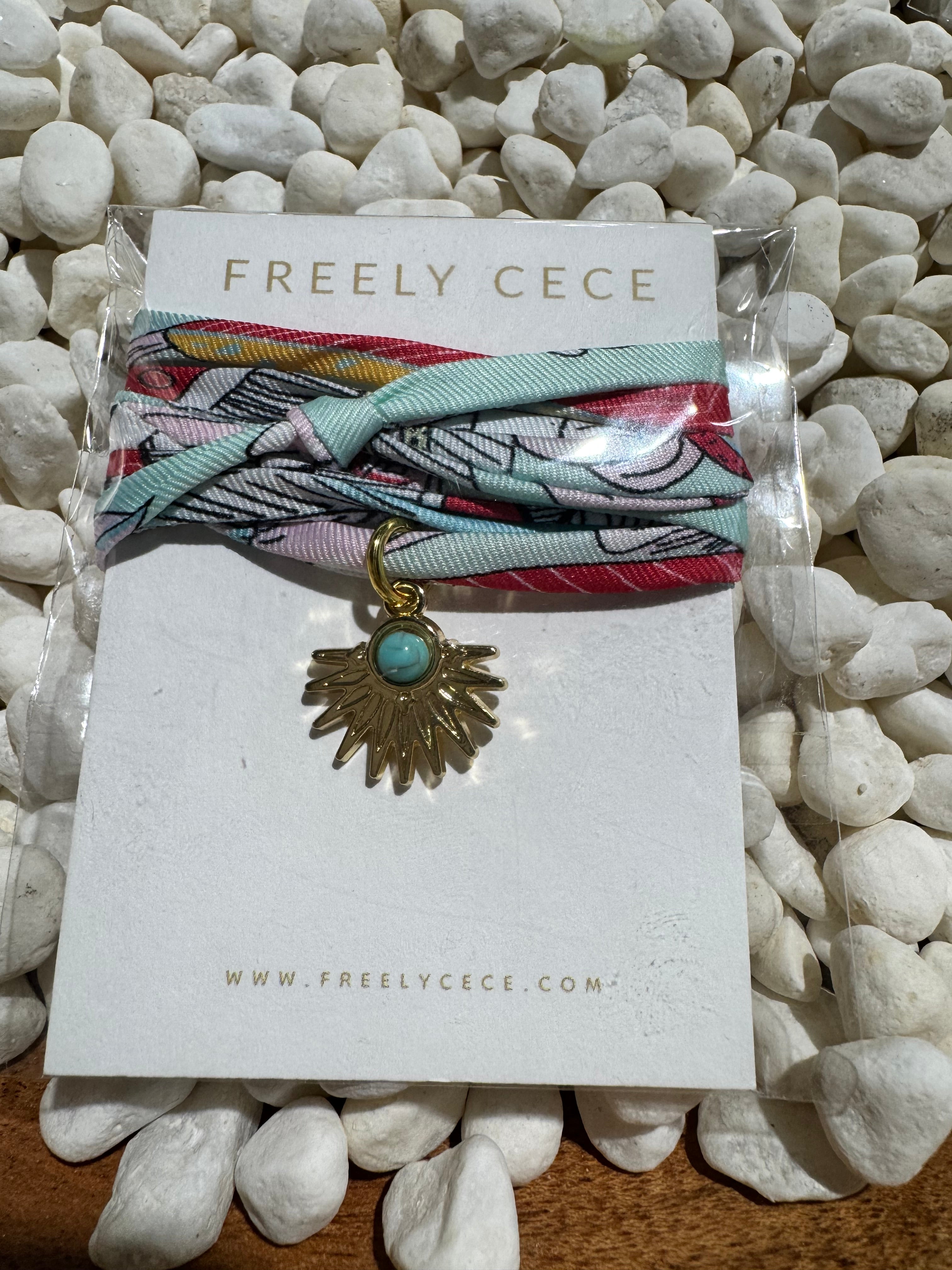 Multicolor Summer Silk Cord Charm Wrap Necklace Bracelet