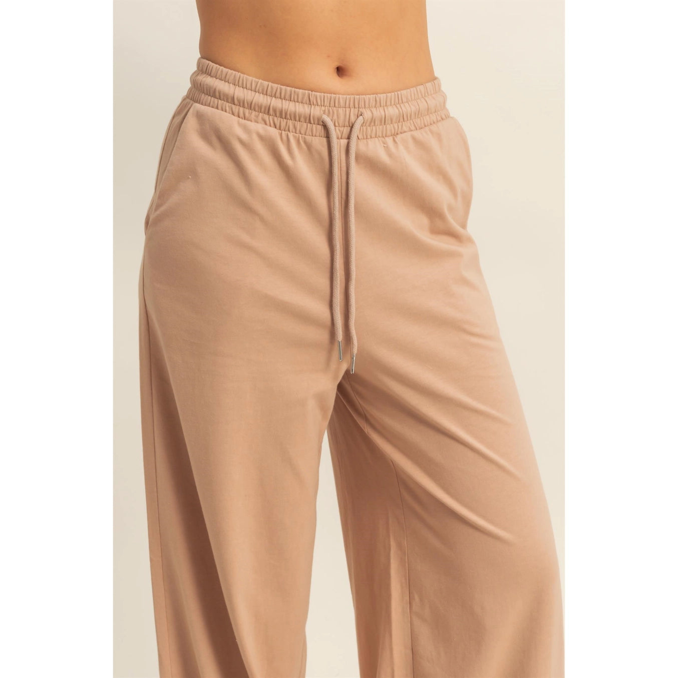 Trendy Cotton Wide Leg Pants