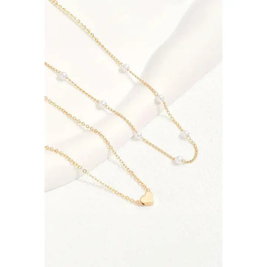 Twin chain Necklace Set