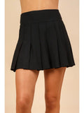 Pleated Skirt With Shorts