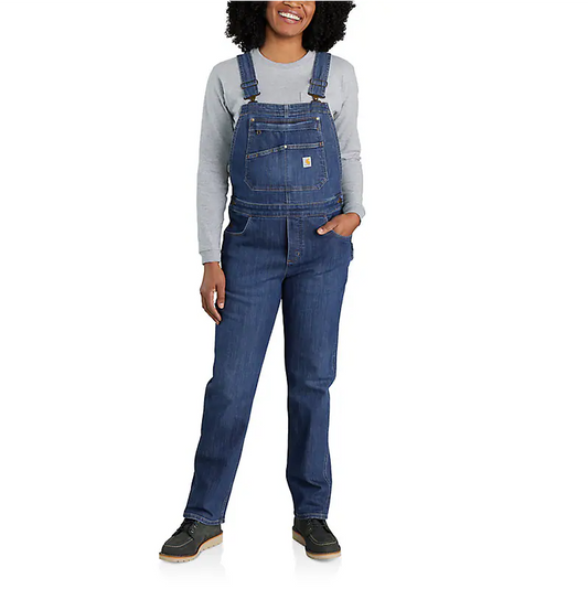 Women's Rugged Flex Relaxed Fit Denim Bib Overal 106002