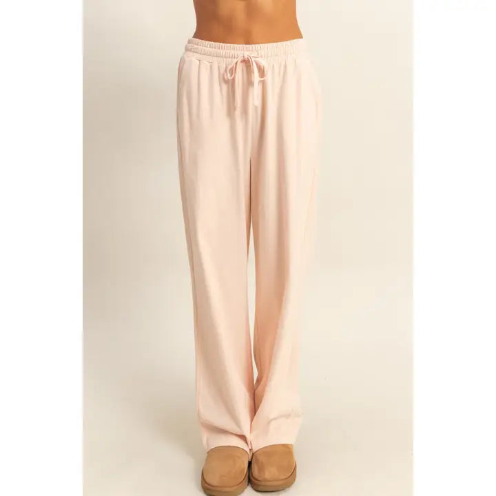 Drawstring Hi-Waist Pants