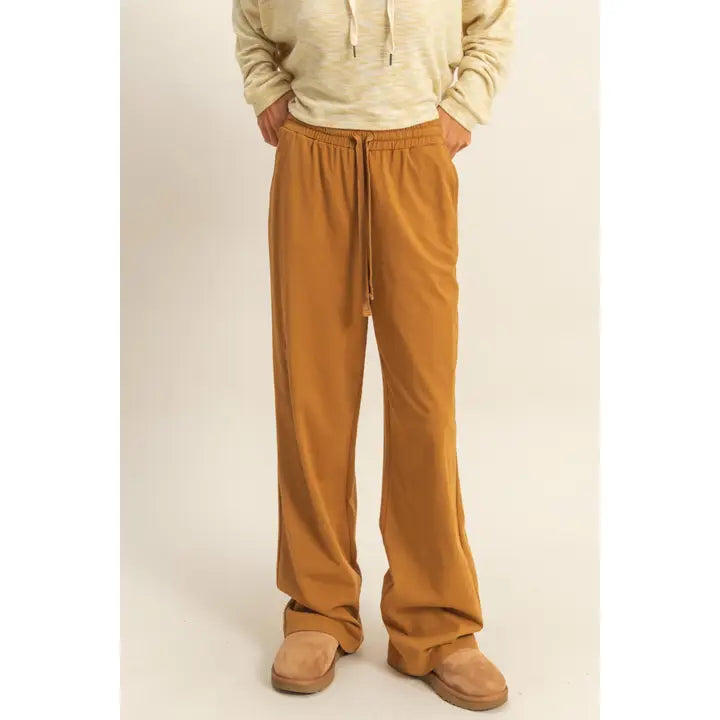 Drawstring Hi-Waist Pants